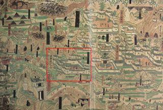 敦煌石窟61洞壁画《五台山图》中「大佛光寺」