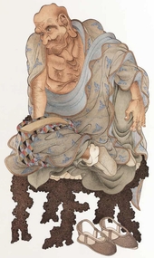 贯休罗汉画像 「万古长新」中国当代苏州刺绣