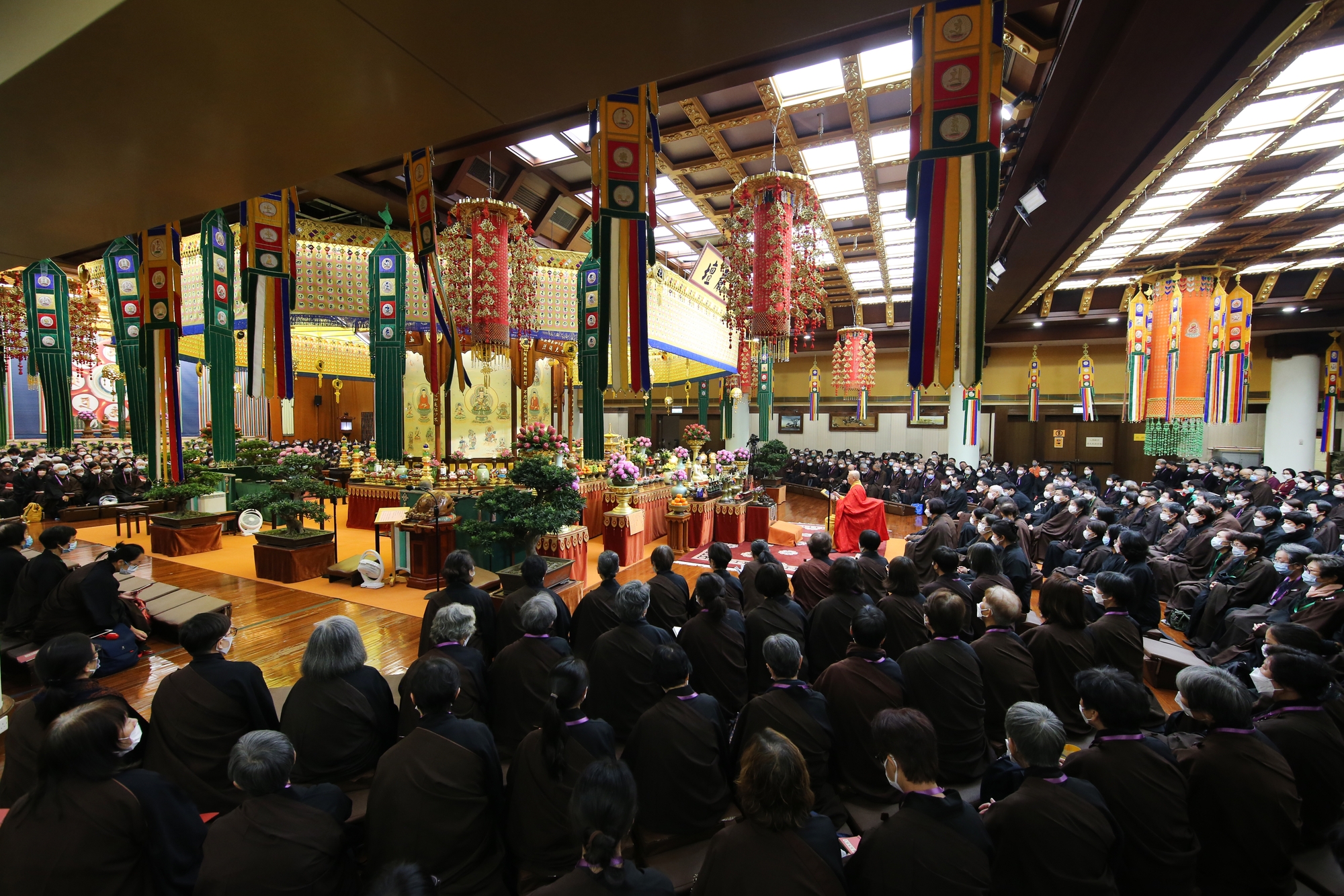 楞严坛法会仪式中
