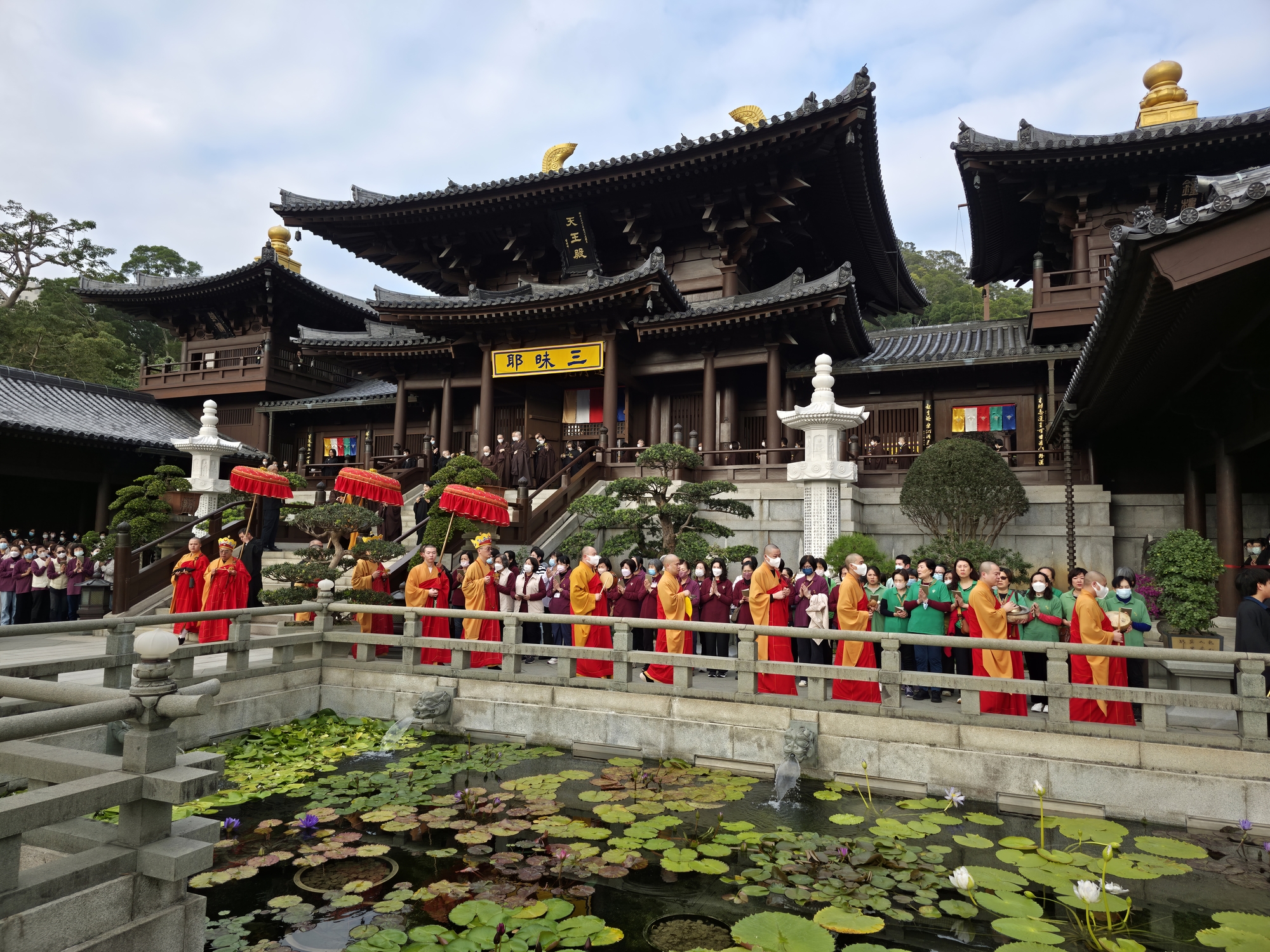 水陆法会送圣仪式
